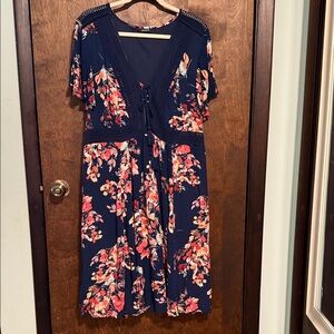 Floral Navy Dress